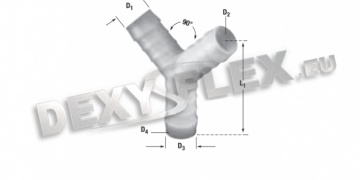 Fittings / PVC Fittings for AIR / PVC connection Y-shape Fittings / PVC Fittings for AIR / PVC connection Y-shape