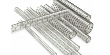 HOSES / PVC hoses / For food processing industry / Hose with METAL SPIRAL for Food, Beverages, Granules, Abrasive Particles, Chemicals and Oils - SPIRE ACIER - Multipurpose & FOOD HOSES / PVC hoses / For food processing industry / Hose with METAL SPIRAL for Food, Beverages, Granules, Abrasive Particles, Chemicals and Oils - SPIRE ACIER - Multipurpose & FOOD