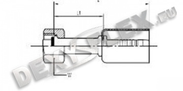 Fitinguri / Fitinguri pentru aer conditionat / Drept o-inel femelă RS Fitinguri / Fitinguri pentru aer conditionat / Drept o-inel femelă RS