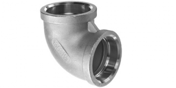 Fitinguri / Racorduri filetate, nipluri, reductoare, mufe, coturi – oțel inoxidabil, alamă, oțel zincat / Racorduri filetate industriale din oțel inoxidabil, nipluuri, reductoare, mufe, coturi / Cot mufă din inox 90° conform AISI 316 Fitinguri / Racorduri filetate, nipluri, reductoare, mufe, coturi – oțel inoxidabil, alamă, oțel zincat / Racorduri filetate industriale din oțel inoxidabil, nipluuri, reductoare, mufe, coturi / Cot mufă din inox 90° conform AISI 316
