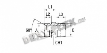 Produse / Fitinguri pentru conducte / BSI 5200 inox / Adapter stud drept tată filament BSP paralel / BSP taper | inox Produse / Fitinguri pentru conducte / BSI 5200 inox / Adapter stud drept tată filament BSP paralel / BSP taper | inox